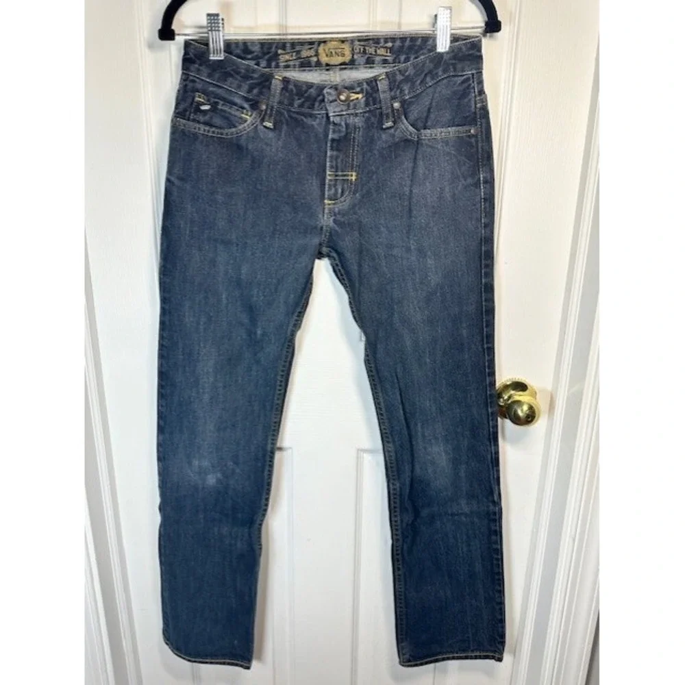 Vans Denim Jeans Straight‎ Leg Dark Wash Casual Pants Men's Size 28x30